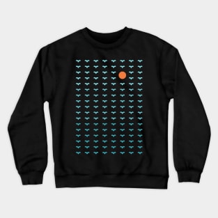 Sunset in The Sea of Birds Crewneck Sweatshirt